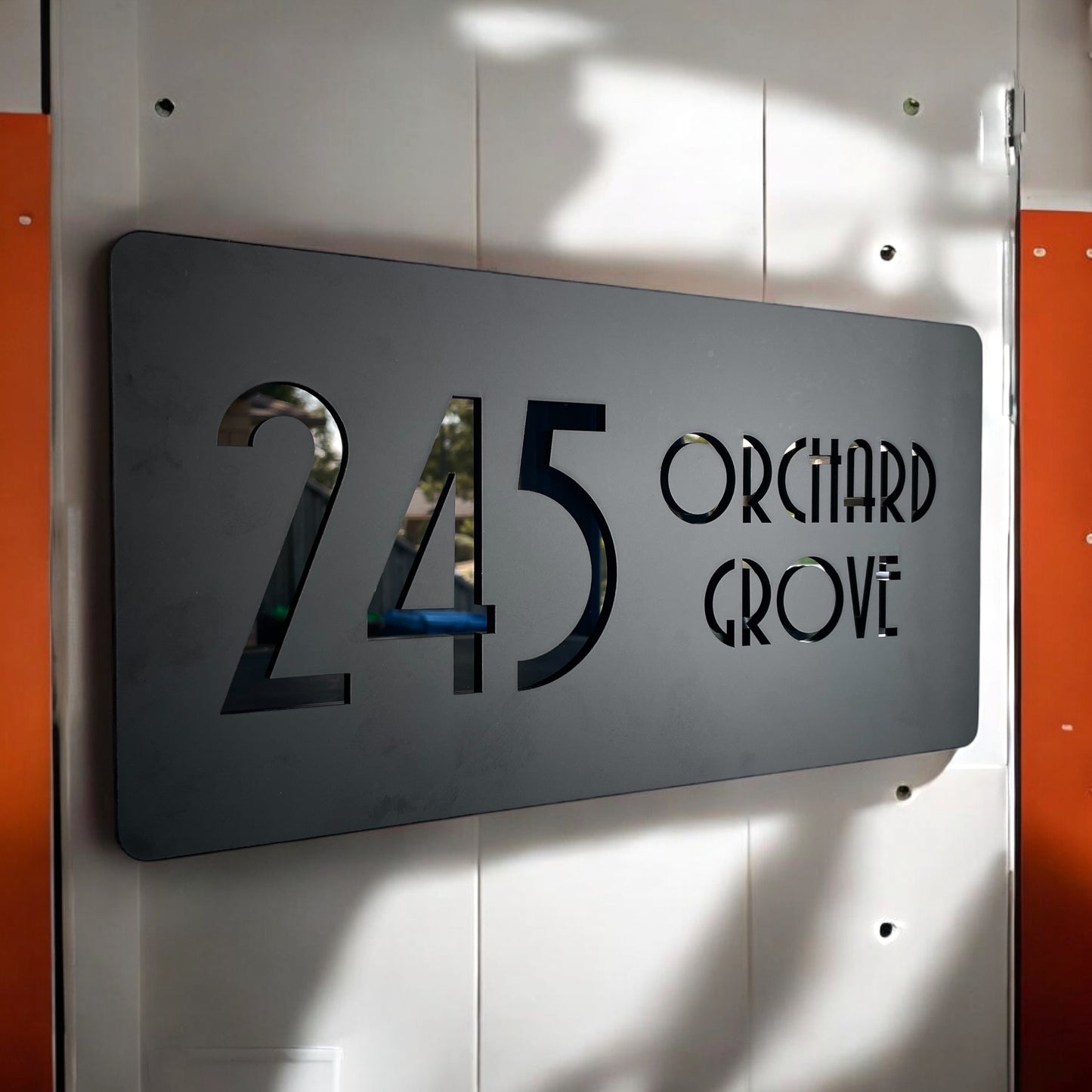 House Number Signs - Australian made - Nouveau 5 | SW2