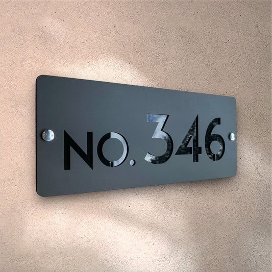House Number Signs - Australian made - Nouveau 3 | SW2