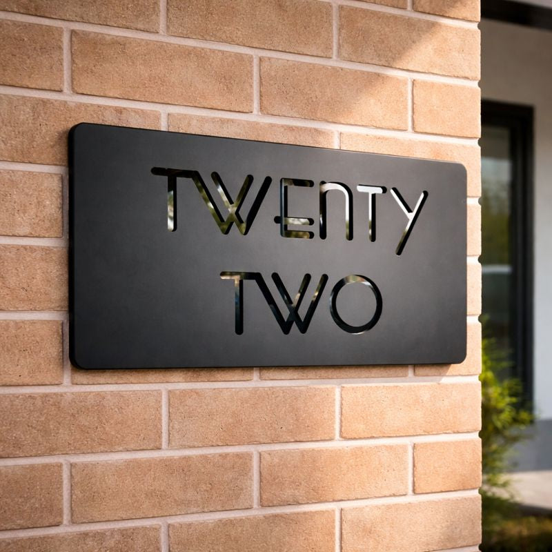 House Number Signs - Australian made - Nouveau 4 | SW2