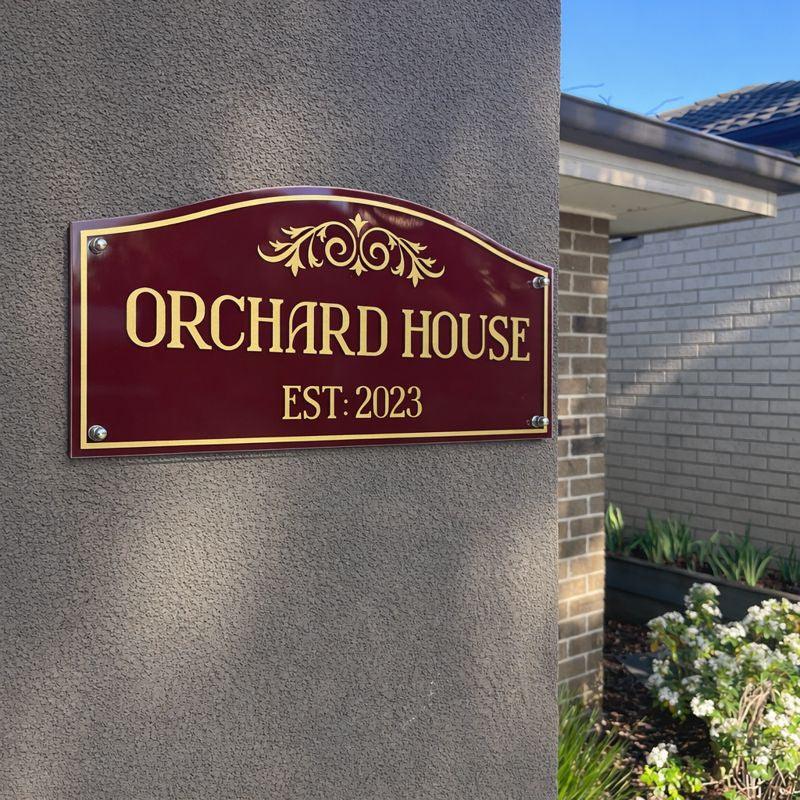 Heritage 2 House Number Sign - Traditional Australian Made | SW2