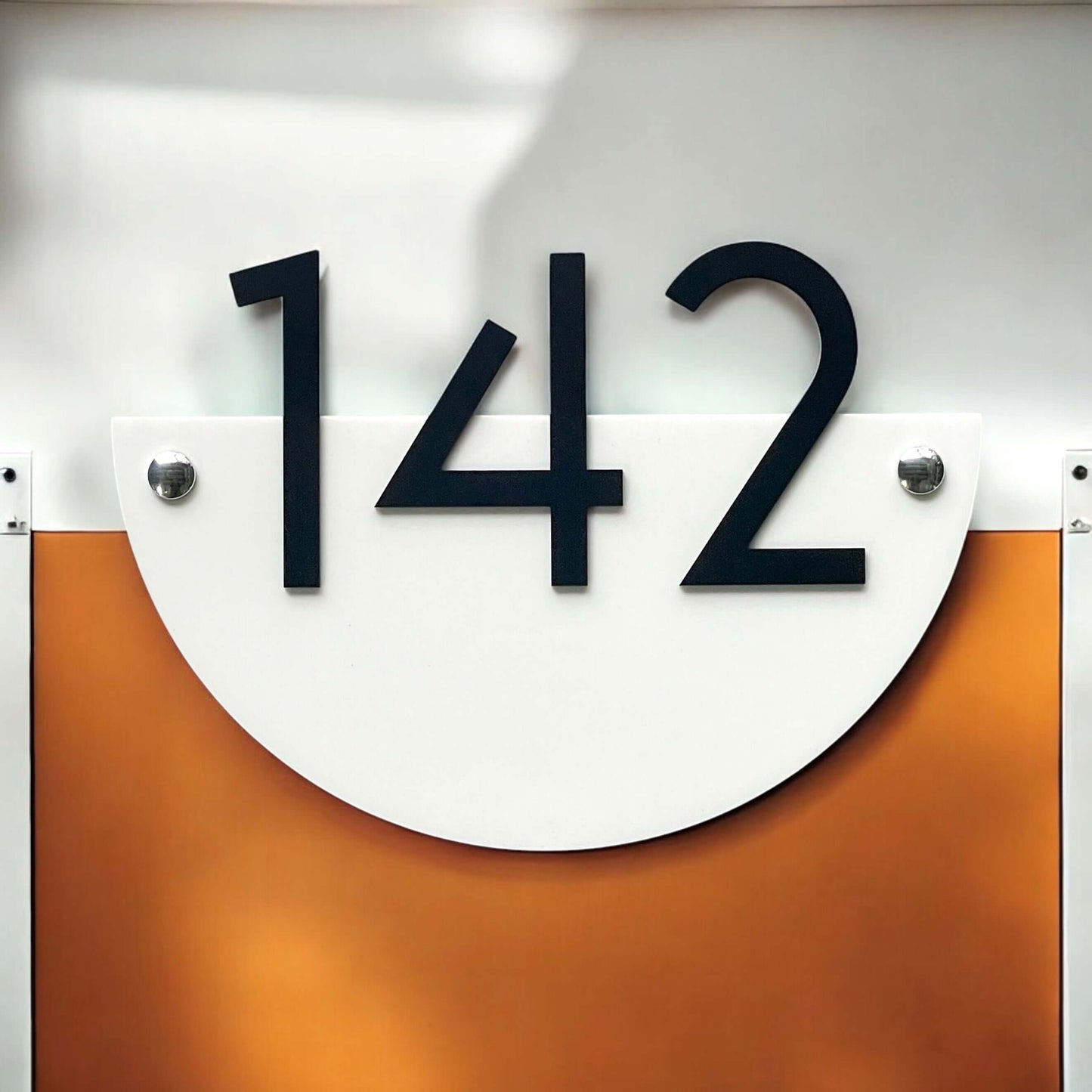 House Number Signs - Australian made - Half Moon 1 | SW2