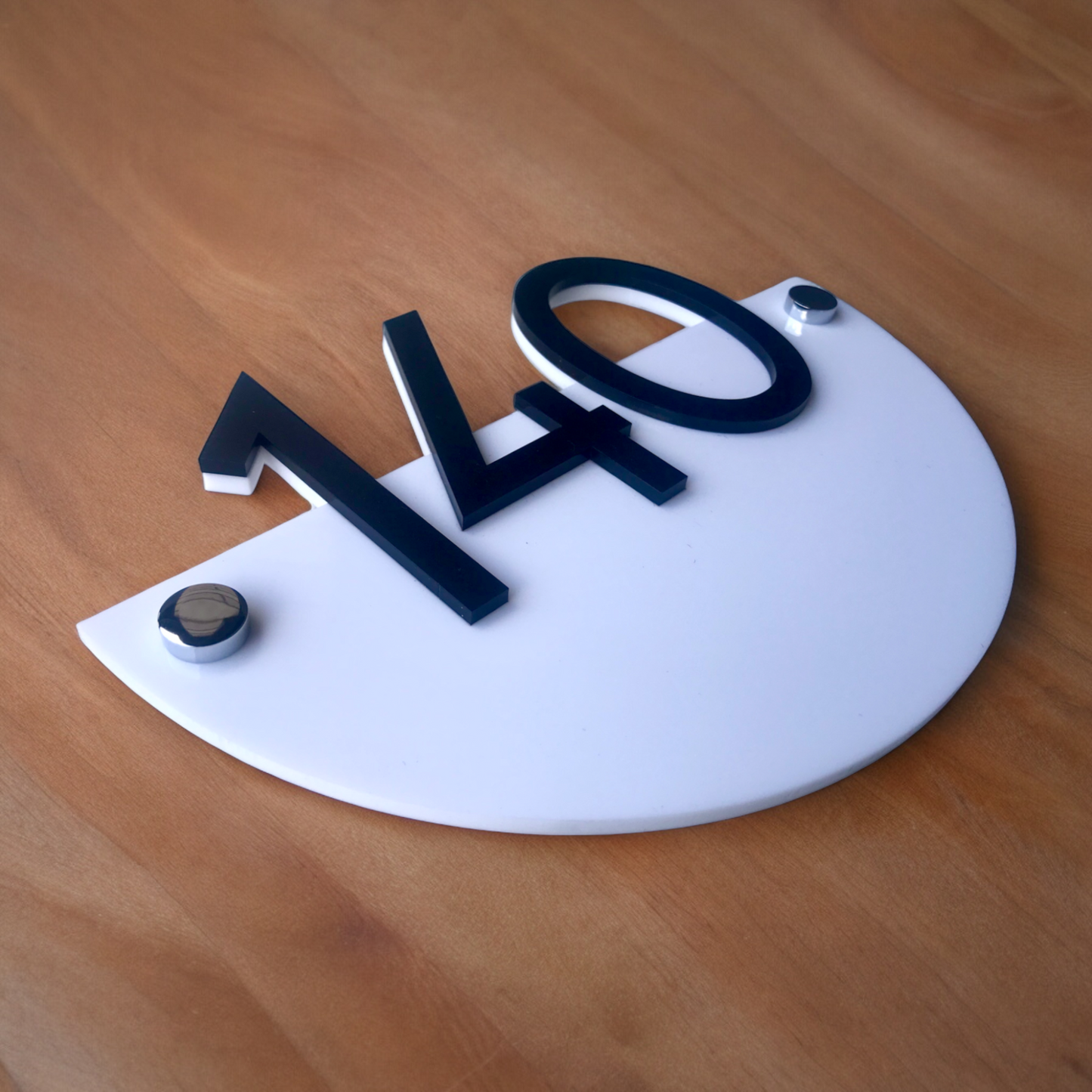 House Number Signs - Australian made - Half Moon 1 | SW2