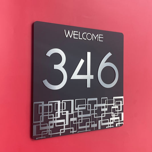 House Number Signs - Australian made | Lustre SH1 | SW2