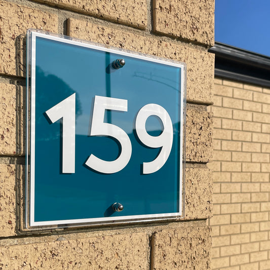 House Number Signs - Australian made | Metro 1 | SW2