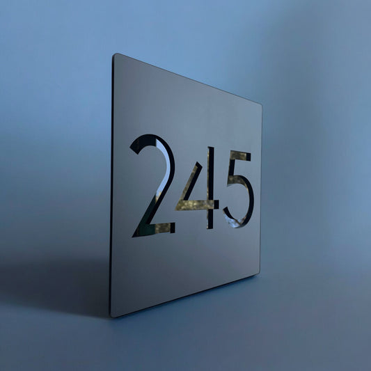 House Number Signs - Australian Made - Prisma 1 | SW2