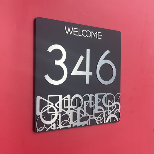 House Number Signs - Australian made | Lustre SH3 | SW2