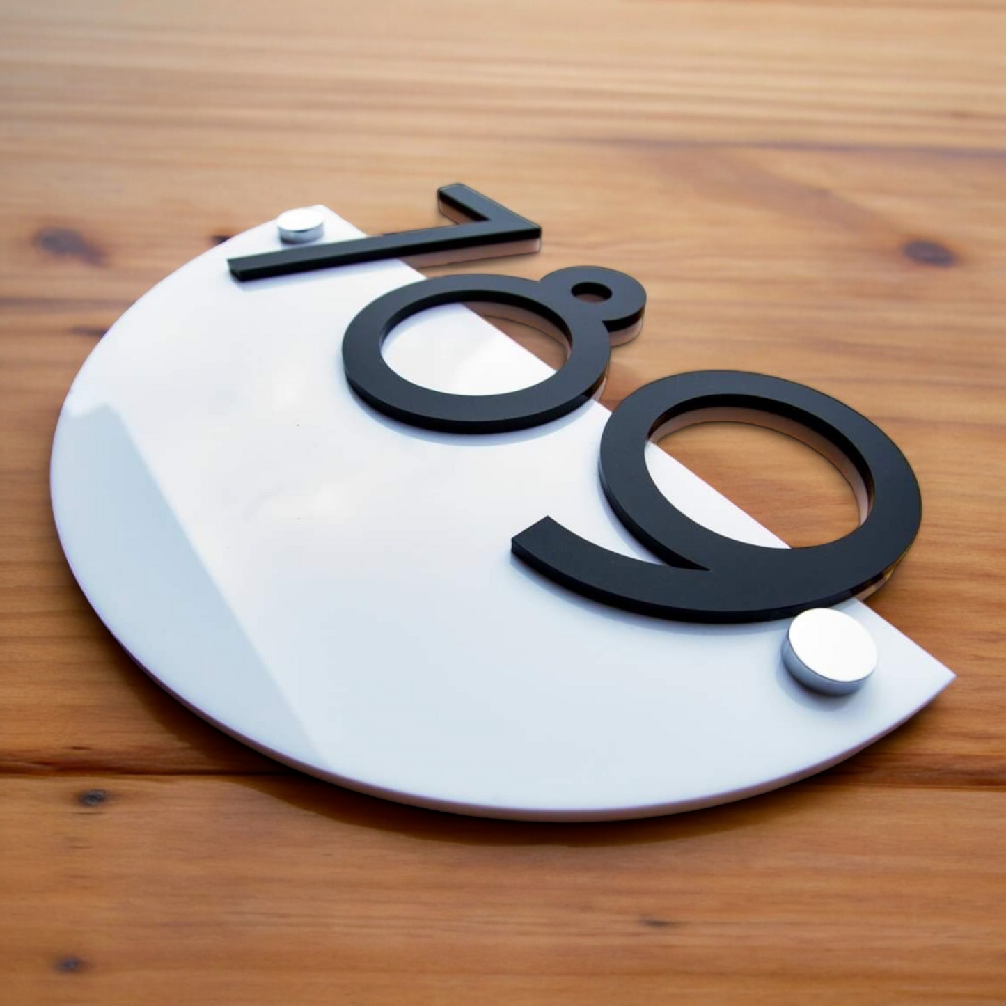House Number Signs - Australian made - Half Moon 1 | SW2