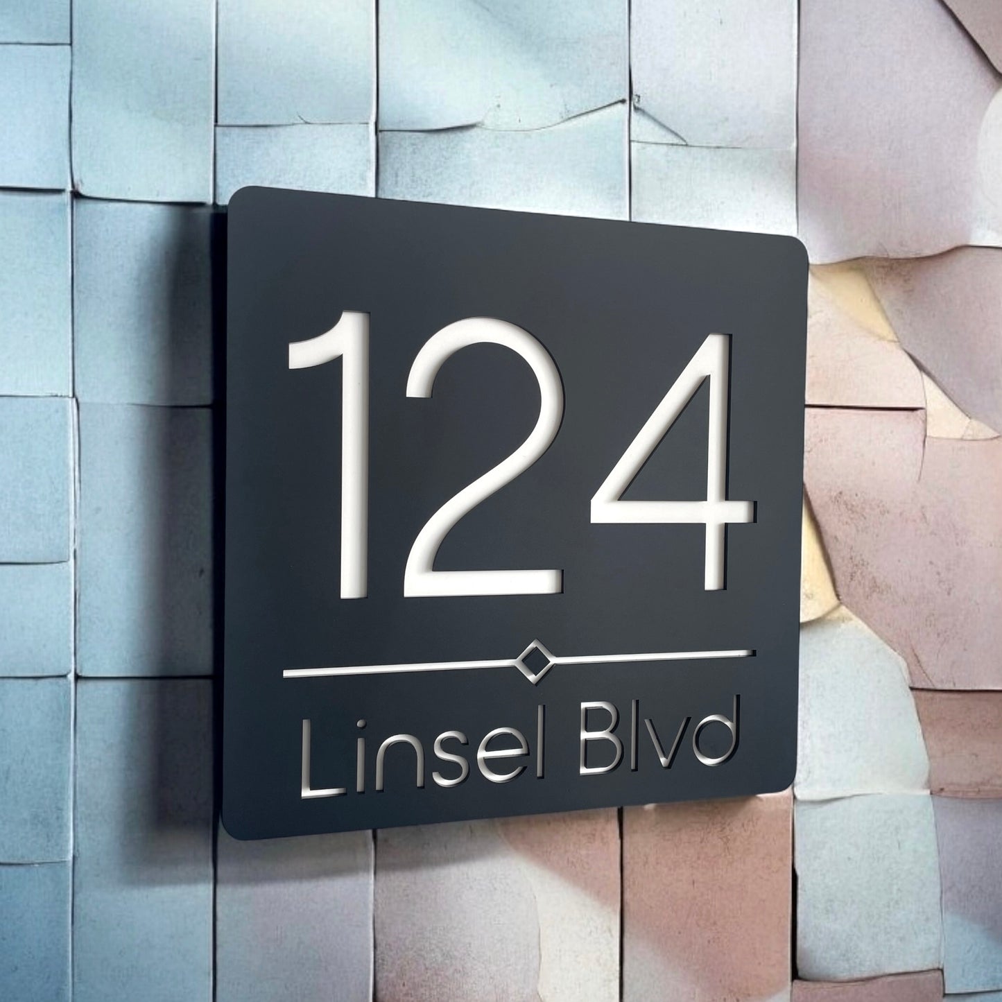 House Number Signs - Australian Made - Prisma 5 | SW2