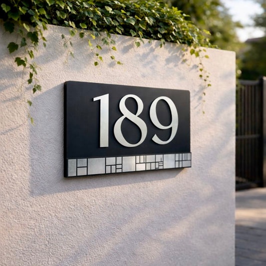 House Number Signs - Australian Made - Elevate 4 | SW2