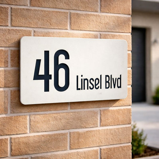 House Number Signs - Australian made - Nouveau 2 | SW2