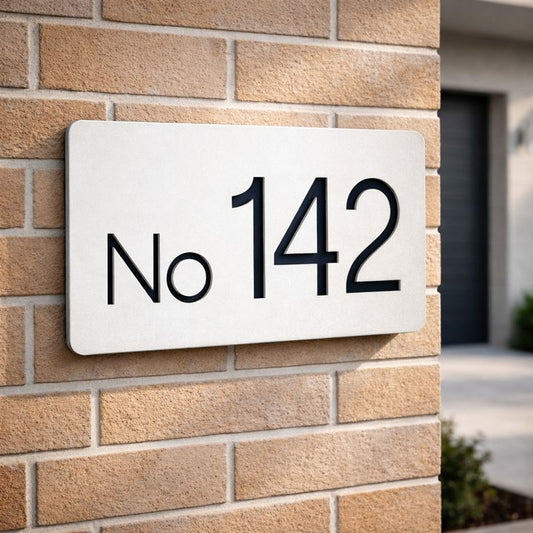 House Number Signs - Australian made - Nouveau 3 | SW2