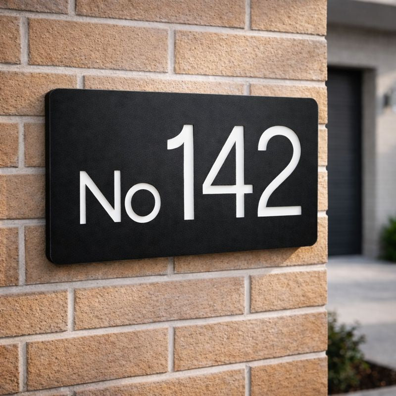 House Number Signs - Australian made - Nouveau 3 | SW2
