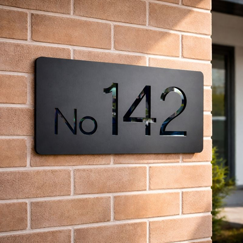 House Number Signs - Australian made - Nouveau 3 | SW2