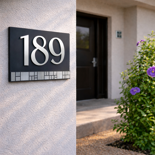 House Number Signs - Australian Made - Elevate 4 | SW2