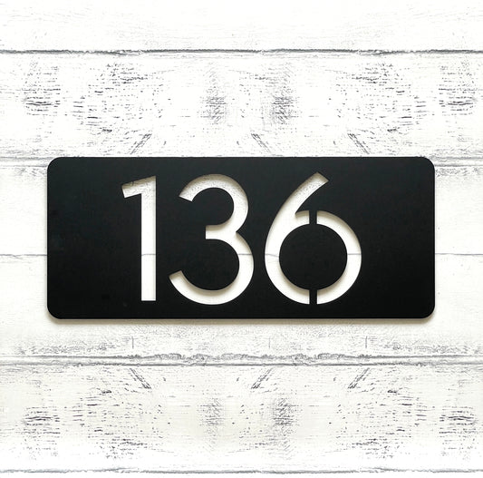 House Number Signs - Australian Made - Nouveau SL1 | SW2