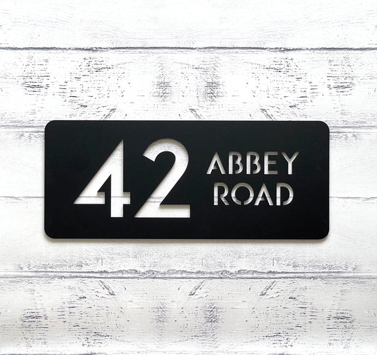 House Number Signs - Australian Made - Nouveau SL5 | SW2