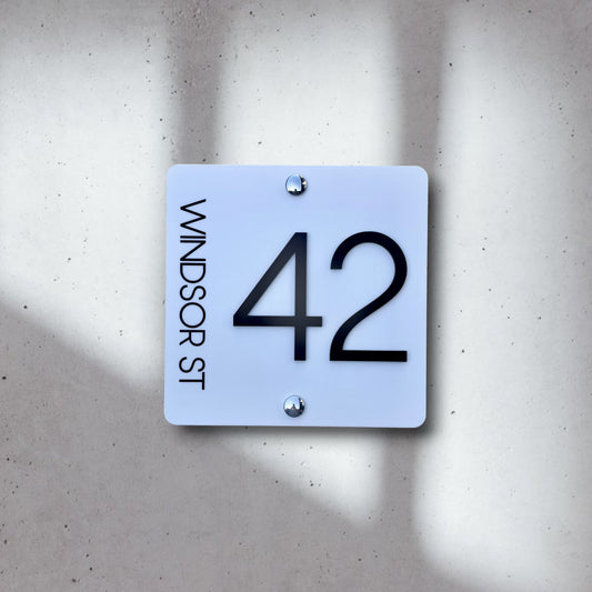House Number Signs - Australian made - Legacy S4 | SW2