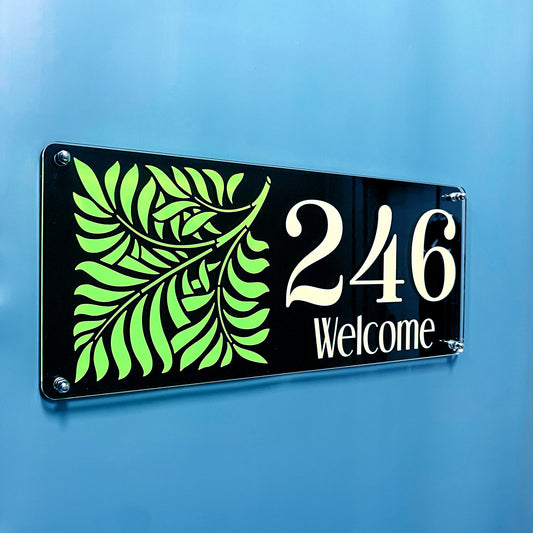House Number Signs - Australian made - Esprit Floral | SW2