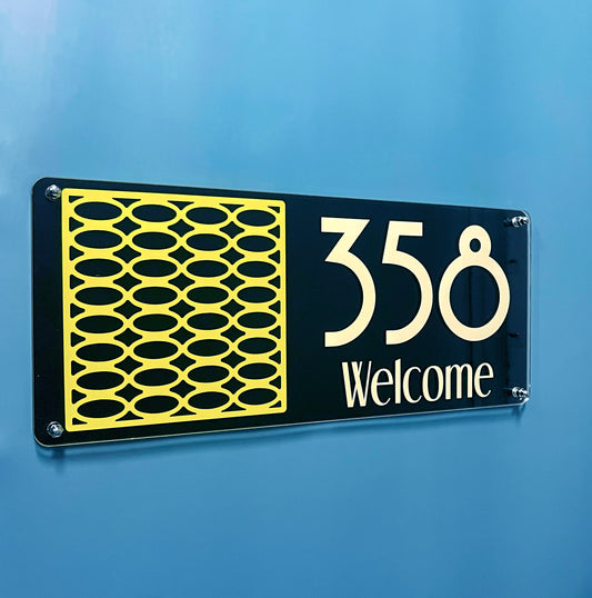 House Number Signs - Australian made - Esprit Oval | SW2