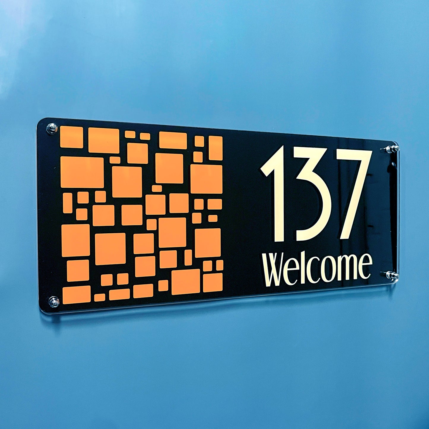 House Number Signs - Australian made - Esprit Abstract | SW2
