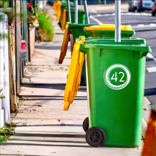 Bin Decals - Australian Made - Funky Round | SW2