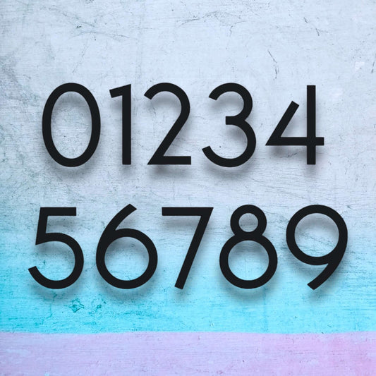 Australian made house number sign "Royal Crescent", standalone large numbers, perfect SW2 house number sign for visibility.
