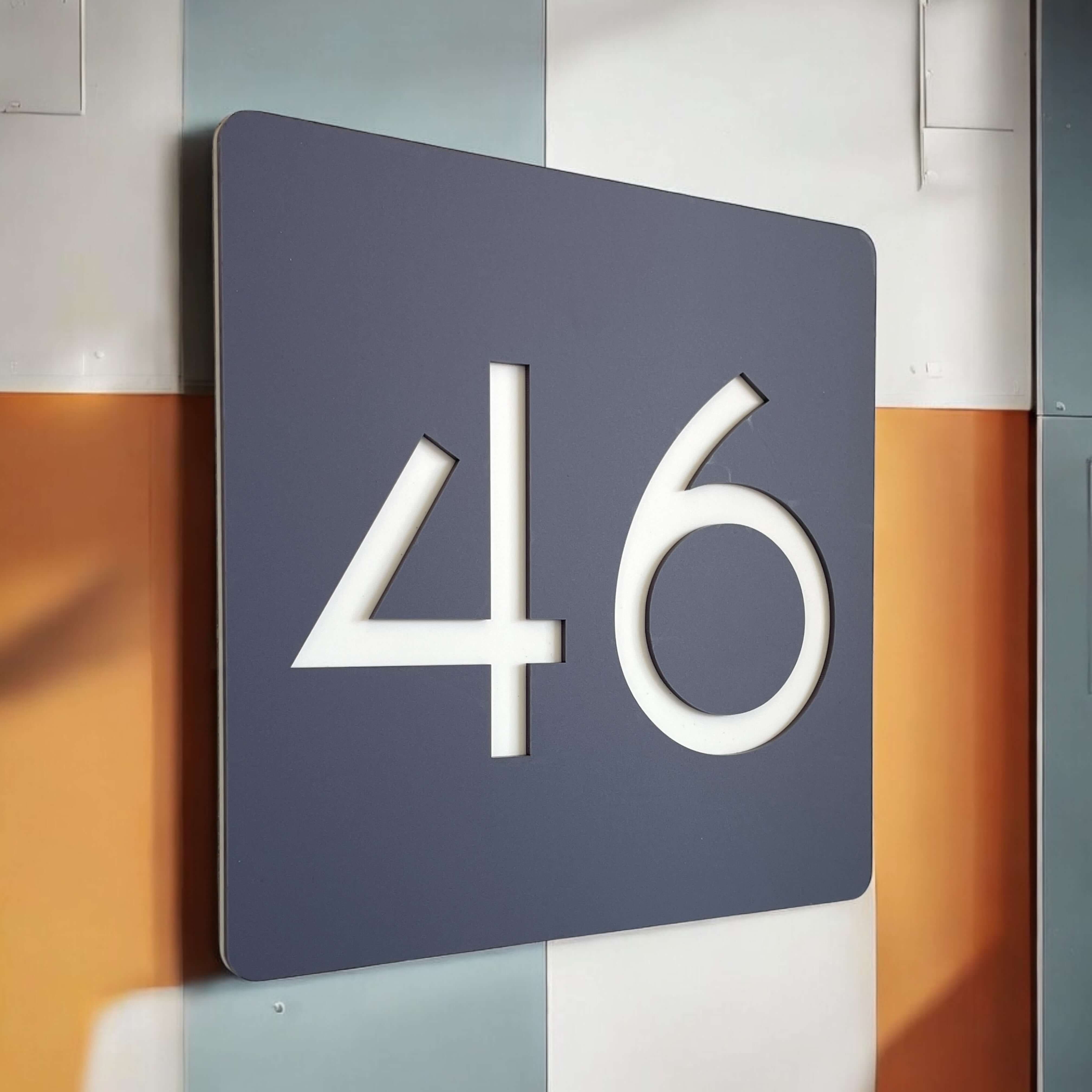Sw2 Post Code Sign Prisma House Number Signs – Geometric, Bold & Customisable – SW2 House ...